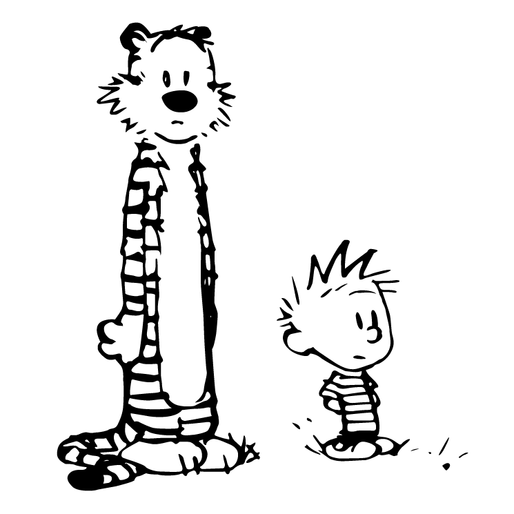 free vector Calvin and hobbes