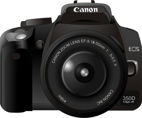 free vector Canon350d camera vector