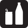 free vector Cans Or Bottles Black clip art