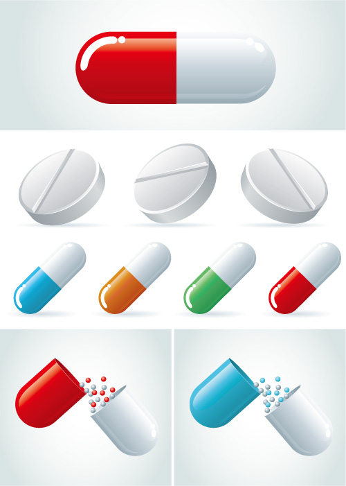 free vector Capsules vector