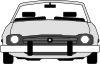 free vector Car Front View clip art