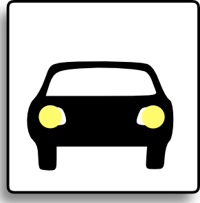free vector Car Icon For Use With Signs Or Buttons clip art
