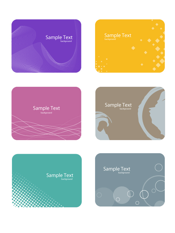 free vector Card background color pattern vector