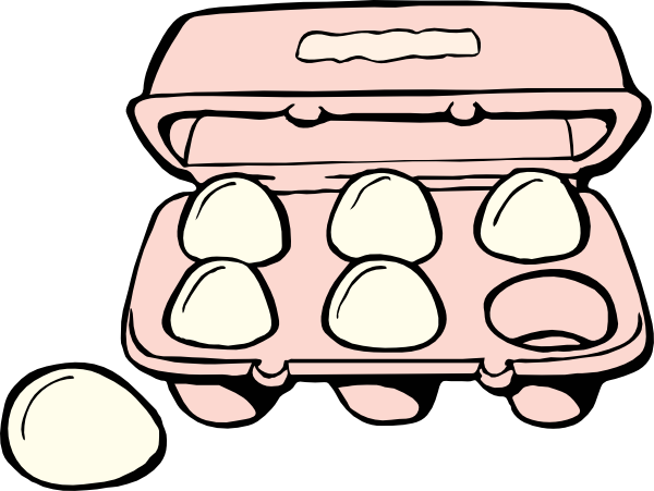 free vector Carton Of Eggs clip art