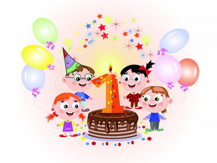 free vector Cartoon birthday cards 01 vector