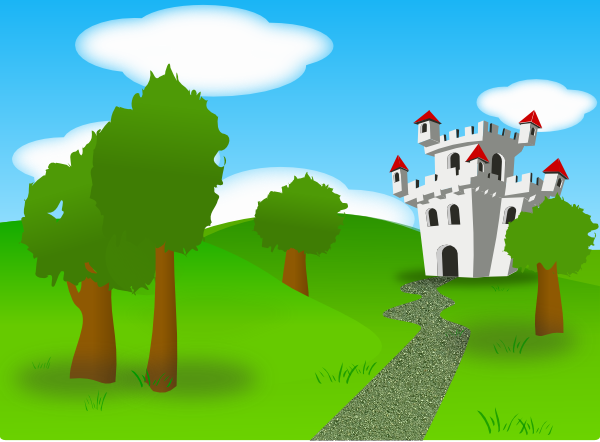 free vector Cartoon Castle clip art