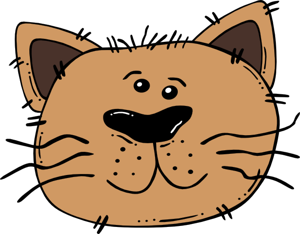 Download Cartoon Cat Face clip art (118990) Free SVG Download / 4 ...