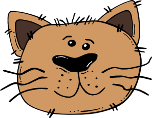 free vector Cartoon Cat Face clip art