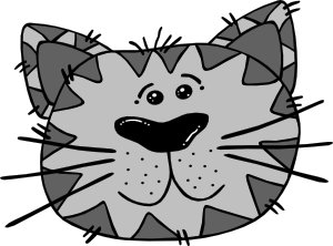 free vector Cartoon Cat Face clip art