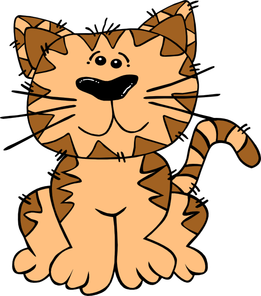 free vector Cartoon Cat Sitting clip art