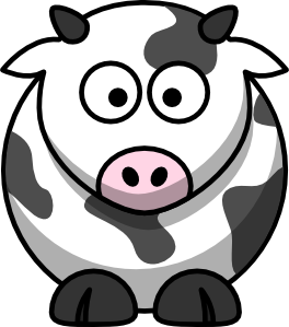 free vector Cartoon Cow clip art