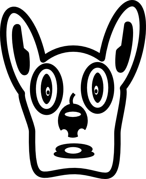 free vector Cartoon Dog Face clip art