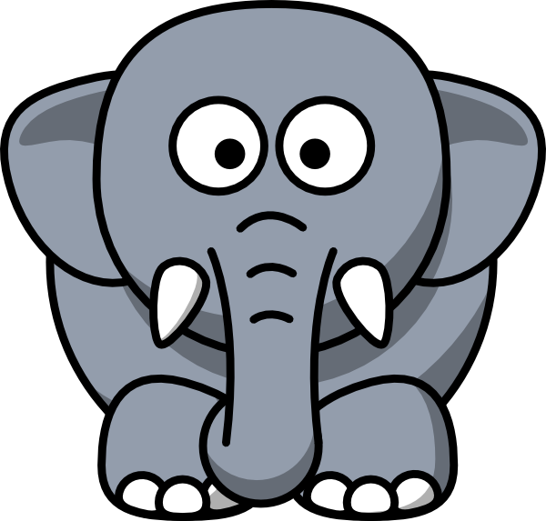 free vector Cartoon Elephant clip art