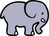 free vector Cartoon Elephant clip art