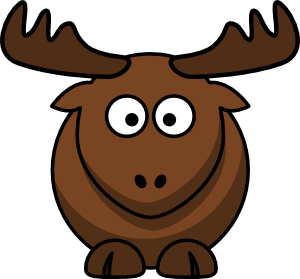 free vector Cartoon Elk clip art