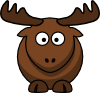 Cartoon Elk clip art (127716) Free SVG Download / 4 Vector
