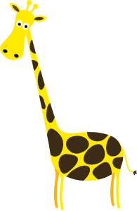 free vector Cartoon Giraffe clip art