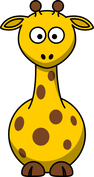 free vector Cartoon Giraffe clip art