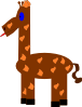 free vector Cartoon Giraffe clip art