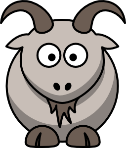 free vector Cartoon Goat clip art