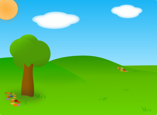 Cartoon Landscape clip art (115627) Free SVG Download / 4 Vector