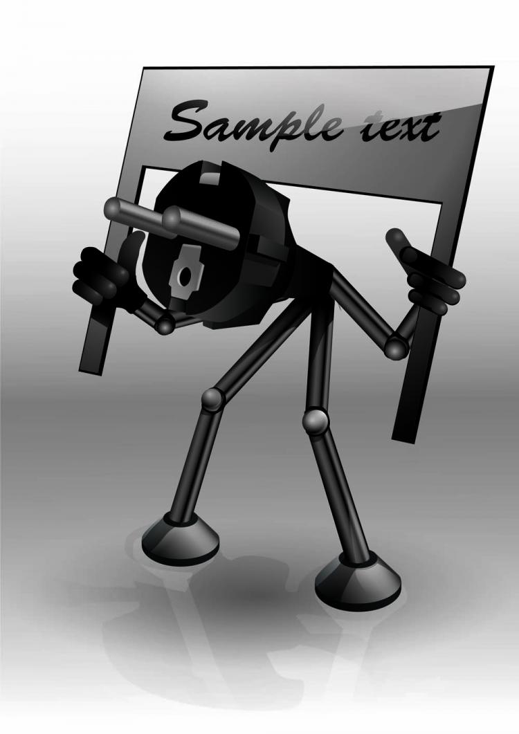 free vector Cartoon plug 05 vector