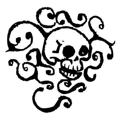 free vector Cartoon skull