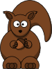 free vector Cartoon Squirrel clip art