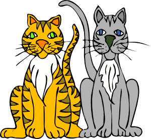free vector Cartoon Tigers clip art