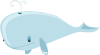 free vector Cartoon Whale clip art