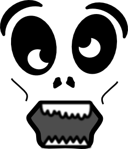 free vector Cartoon Zombie Face clip art