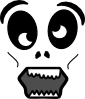 free vector Cartoon Zombie Face clip art