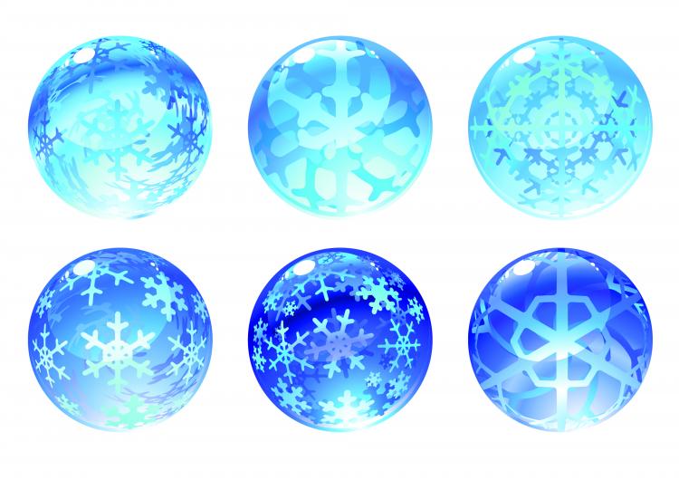 free vector Carved snow globe vector