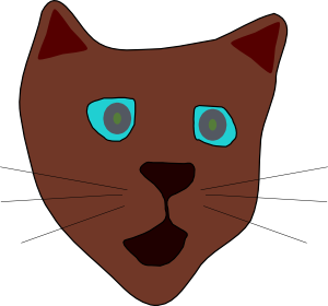 free vector Cat Face clip art