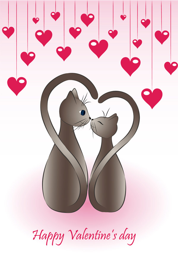 Cat Love Free Eps Download 4 Vector