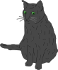 free vector Cat, Smokey clip art