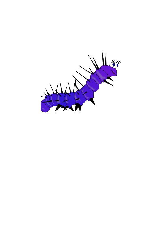 free vector Caterpillar gusano