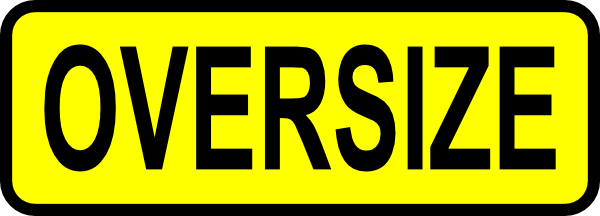 free vector Caution Oversize Sign Symbol Label clip art