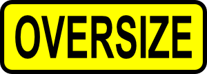 free vector Caution Oversize Sign Symbol Label clip art