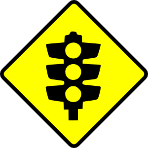 free vector Caution Traffic Lights clip art