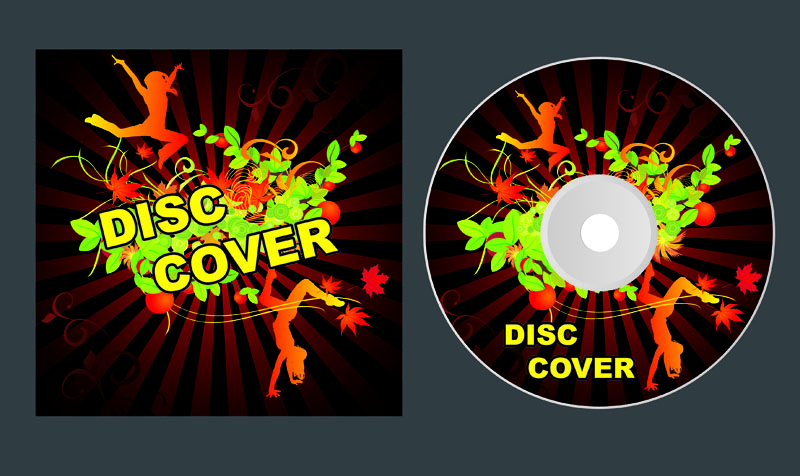 free vector Cd and gorgeous packaging vector