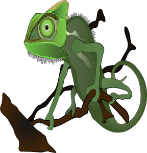 free vector Chameleon clip art