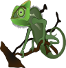 free vector Chameleon clip art