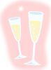 free vector Champagne Glasses clip art