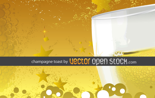 free vector Champagne Toast