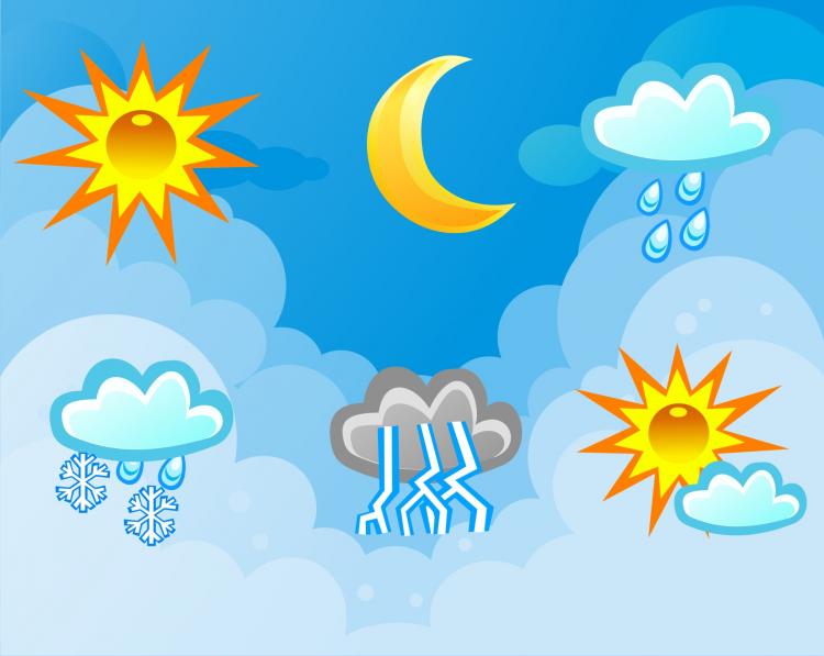 free vector Changes in the weather vector