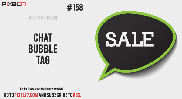free vector Chat Bubble Tag