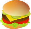 free vector Cheese Burger clip art
