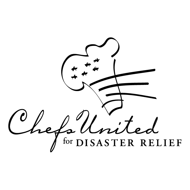 free vector Chefs united for disaster relief