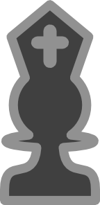 free vector Chess Bishop Black clip art